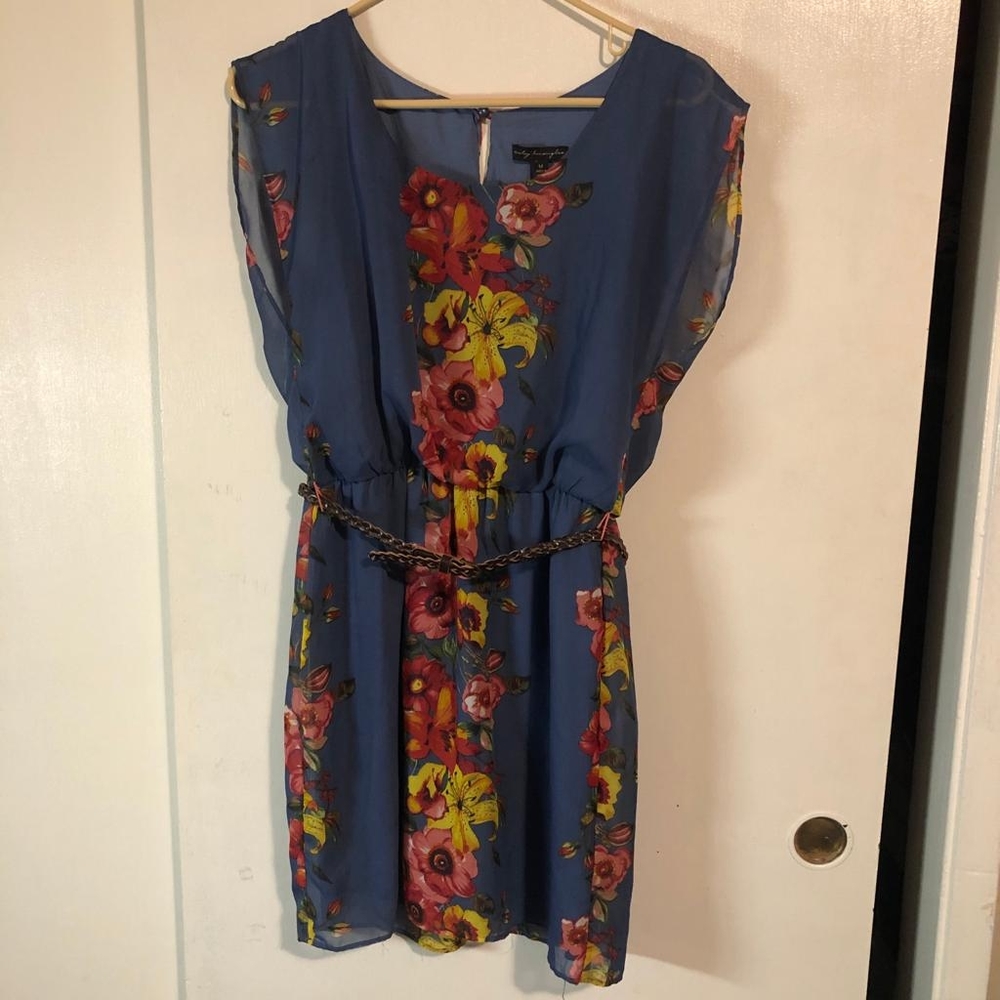 Blue Flowered Dress